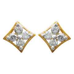 14K Hallmarked Gold | Natural Diamond Tops 4TPAA261