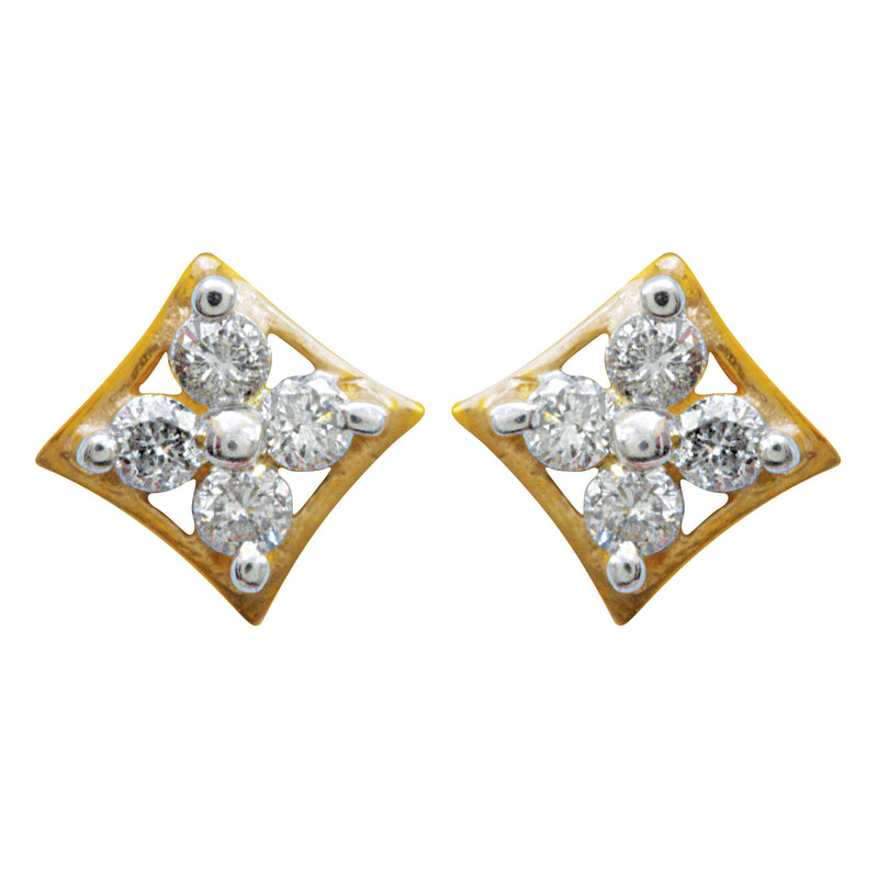 14K Hallmarked Gold | Natural Diamond Tops 4TPAA261