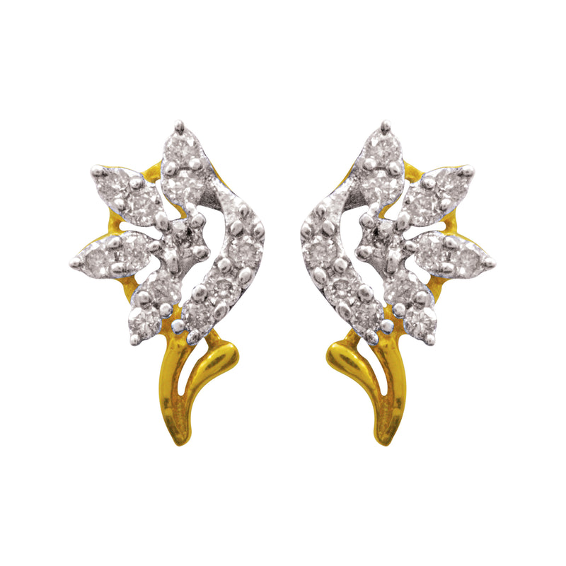 14K Hallmarked Gold | Natural Diamond Tops 4TPAA263