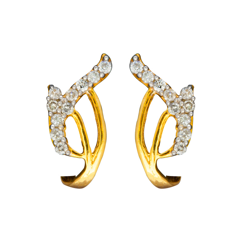 14K Hallmarked Gold | Natural Diamond Tops 4TPAA313