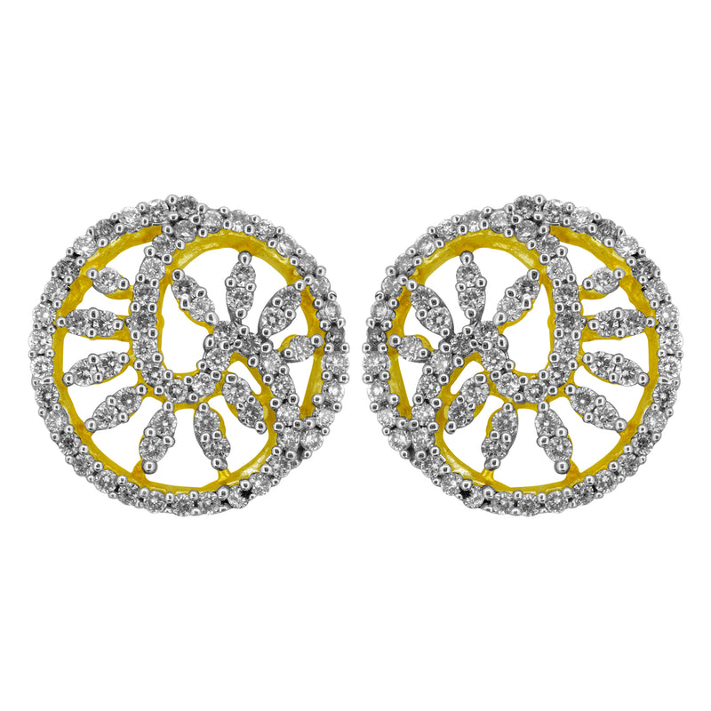 14K Hallmarked Gold | Natural Diamond Tops 4TPAA603