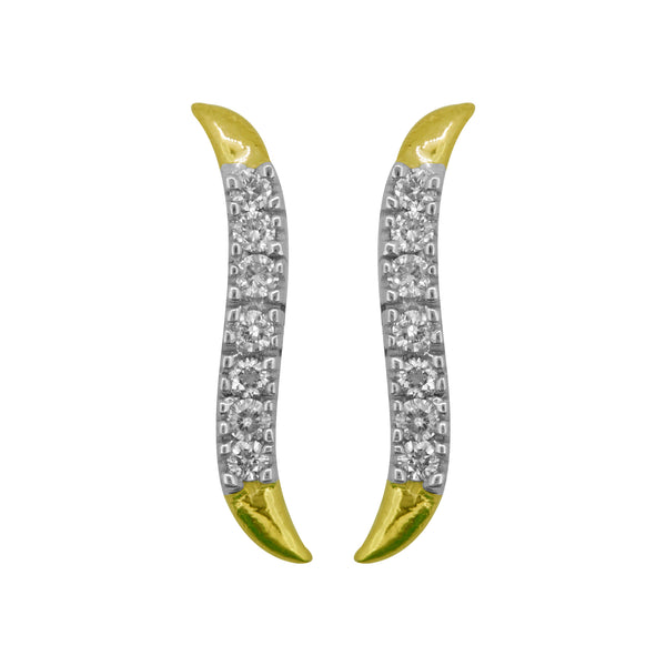 14K Hallmarked Gold | Natural Diamond Tops 4TPAA956