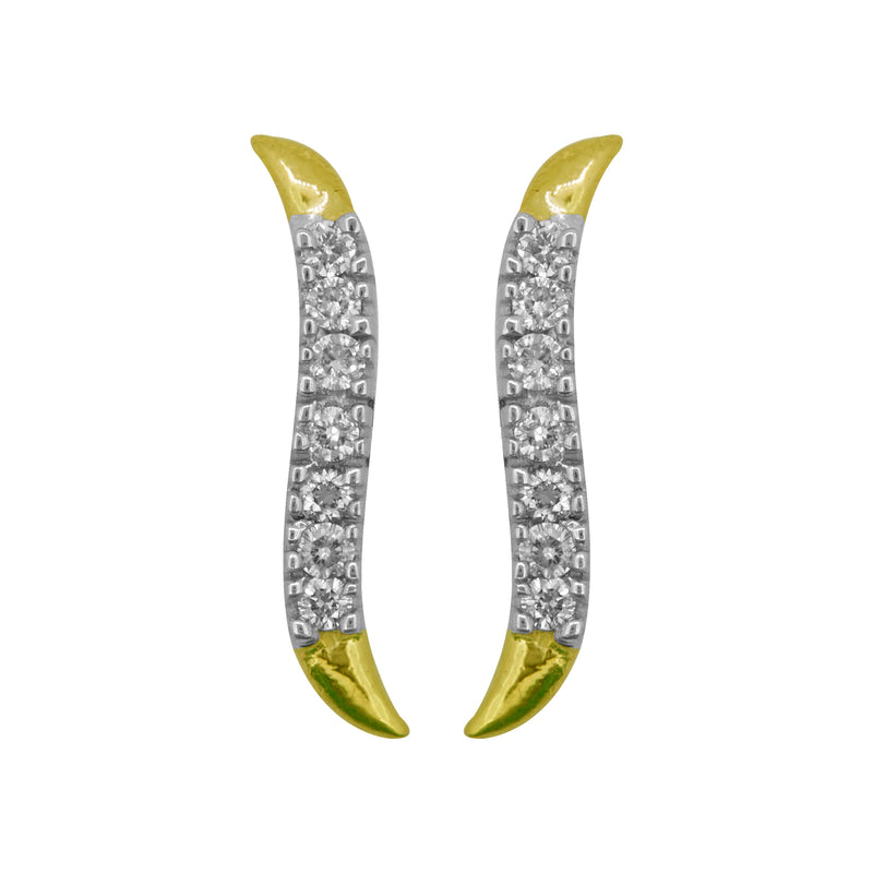 14K Hallmarked Gold | Natural Diamond Tops 4TPAA956