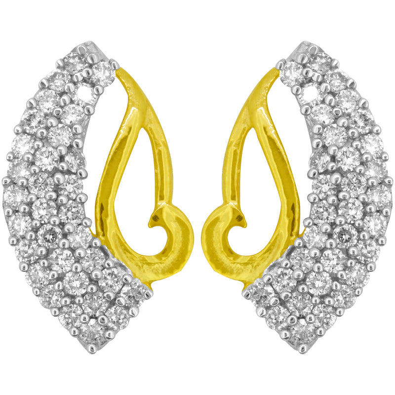 14K Hallmarked Gold | Natural Diamond Tops 4TPAB145