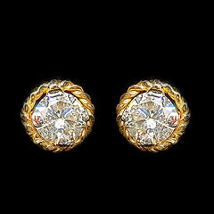 14K Hallmarked Gold | Natural Diamond Tops 4TPG092