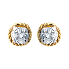 14K Hallmarked Gold | Natural Diamond Tops 4TPG092