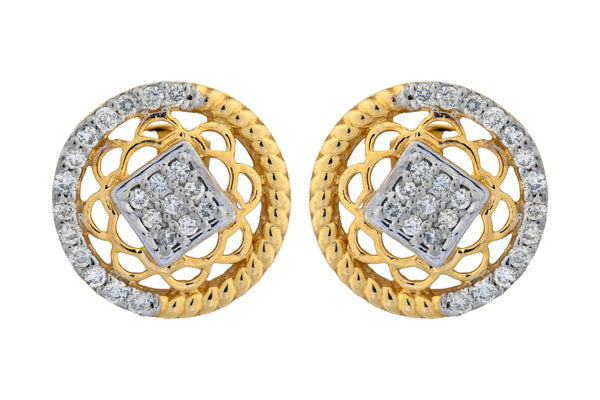 14K Hallmarked Gold | Natural Diamond Tops 4TPSJ002