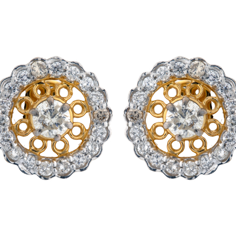 14K Hallmarked Gold | Natural Diamond Tops 4TPSJ014A