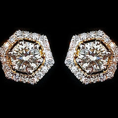 14K Hallmarked Gold | Natural Diamond Tops 4TPSJ019