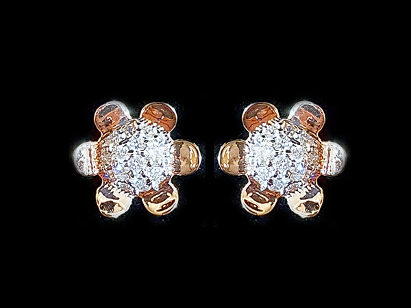 14K Hallmarked Gold | Natural Diamond Tops 4TPSJ026