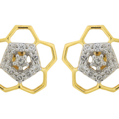 14K Hallmarked Gold | Natural Diamond Tops 4TPSJ031