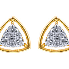 14K Hallmarked Gold | Natural Diamond Tops 4TPSJ044