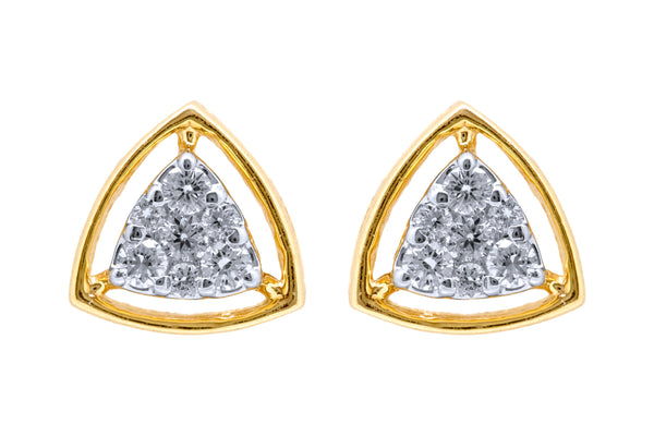 14K Hallmarked Gold | Lab Grown Diamond Tops 4TPSJ044