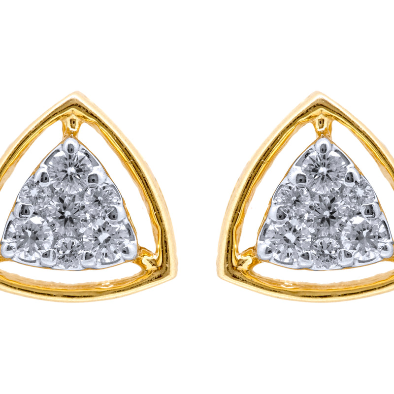14K Hallmarked Gold | Lab Grown Diamond Tops 4TPSJ044