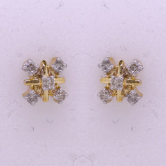 14K Hallmarked Gold | Natural Diamond Tops 4TPSJ064