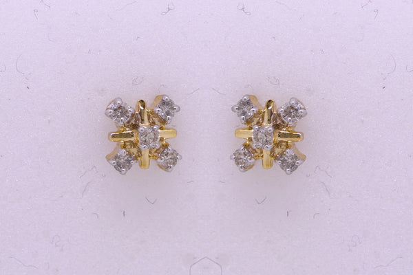 14K Hallmarked Gold | Natural Diamond Tops 4TPSJ064