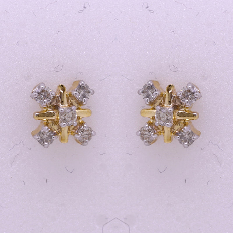 14K Hallmarked Gold | Natural Diamond Tops 4TPSJ064