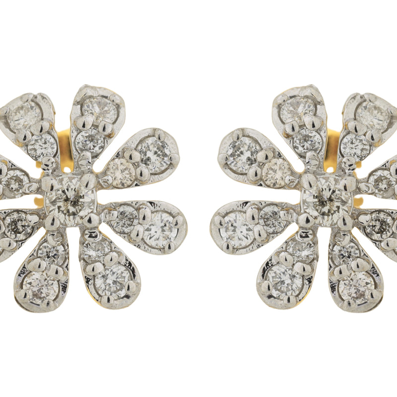 14K Hallmarked Gold | Natural Diamond Tops 4TPSJ070