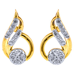 14K Hallmarked Gold | Natural Diamond Tops 4TPSJ087