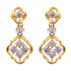 14K Hallmarked Gold | Natural Diamond Tops 4TPSJ094