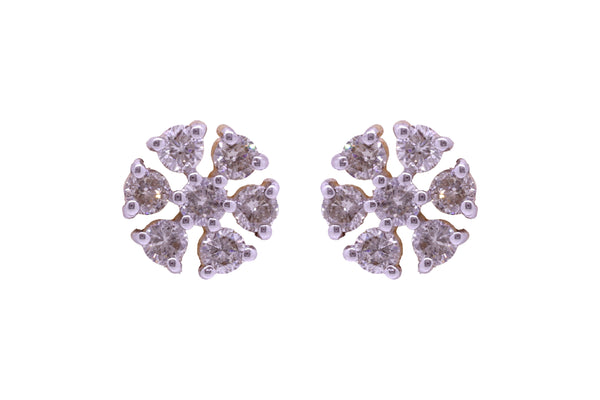 14K Hallmarked Gold | Natural Diamond Tops 4TPSJ103