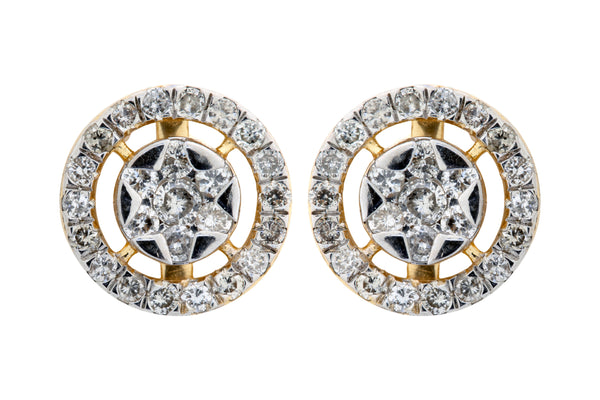 14K Hallmarked Gold | Lab Grown Diamond Tops 4TPSJ105