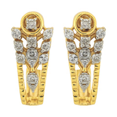 14K Hallmarked Gold | Natural Diamond Tops 4TPSJ114