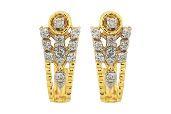 14K Hallmarked Gold | Natural Diamond Tops 4TPSJ114