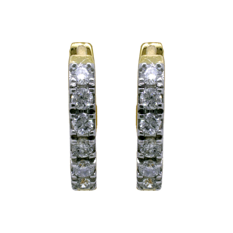 14K Hallmarked Gold | Natural Diamond Tops 4TPSJ121