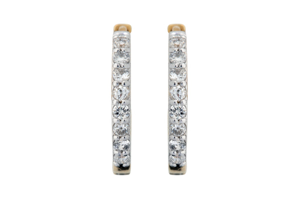 14K Hallmarked Gold | Natural Diamond Tops 4TPSJ122