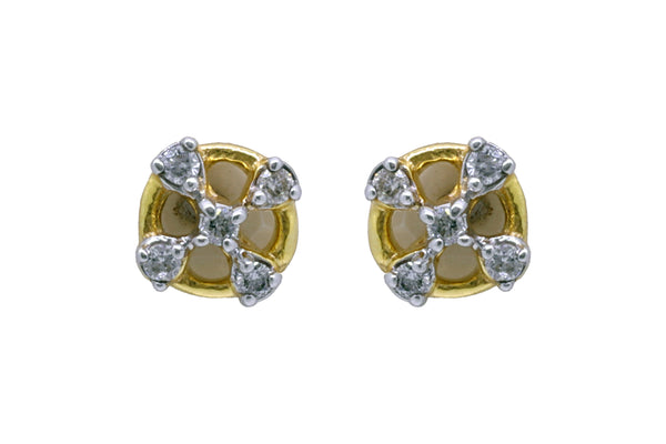 14K Hallmarked Gold | Natural Diamond Tops 4TPSJ124