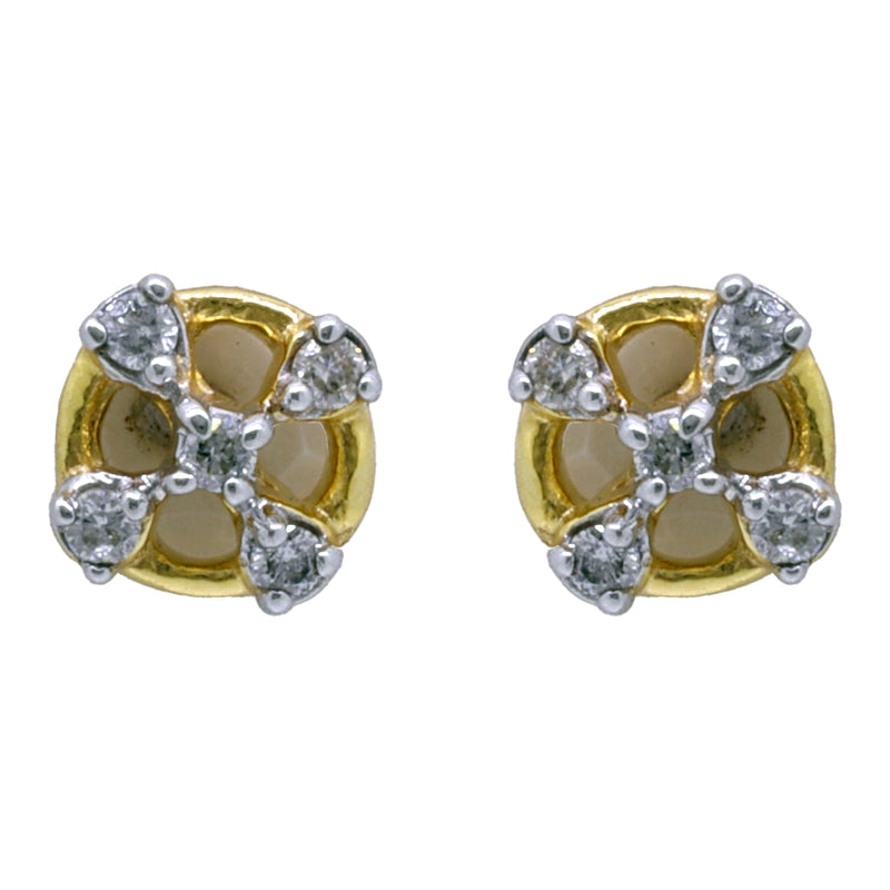 14K Hallmarked Gold | Natural Diamond Tops 4TPSJ124