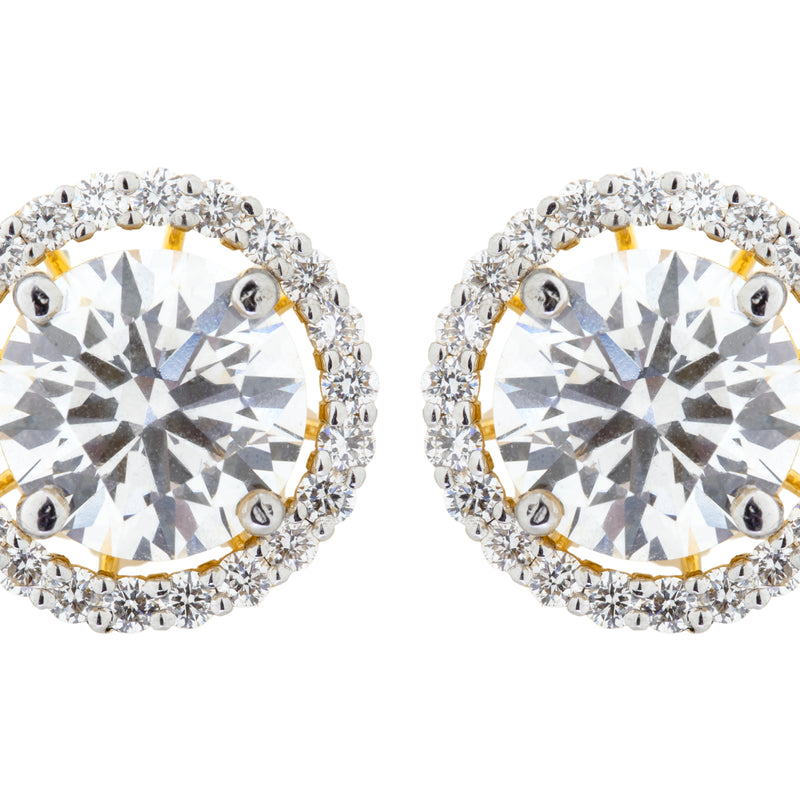 14K Hallmarked Gold | Lab Grown Diamond Tops 4TPSJ174J