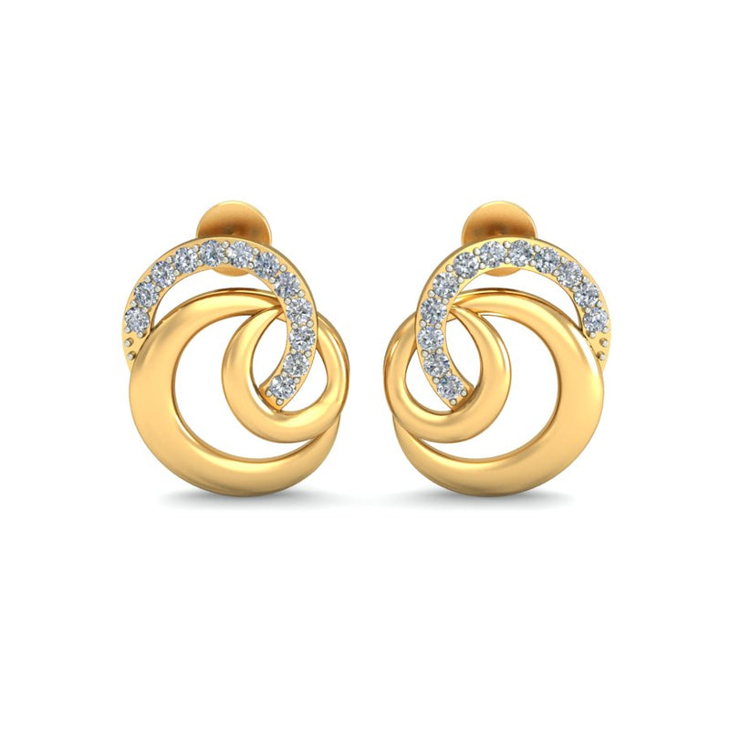 14K Hallmarked Gold | Natural Diamond Tops 4TPSJ190