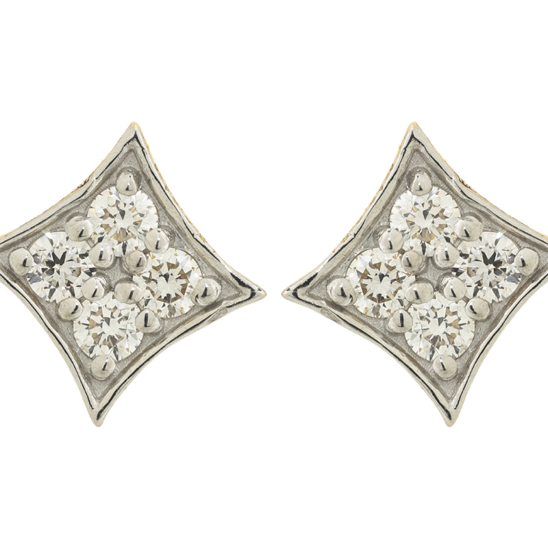 14K Hallmarked Gold | Natural Diamond Tops 4TPSJ191