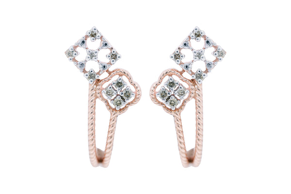 14K Hallmarked Gold | Natural Diamond Tops 4TPSJ198