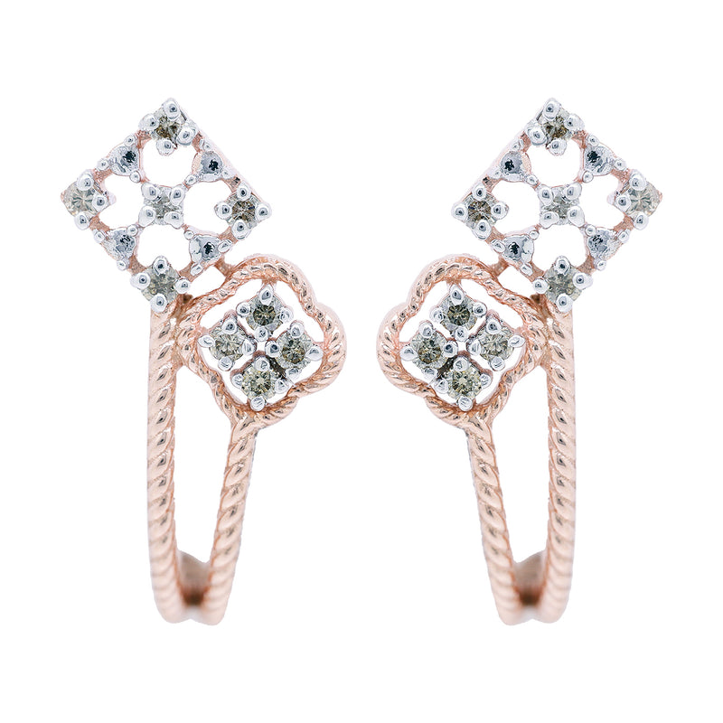 14K Hallmarked Gold | Natural Diamond Tops 4TPSJ198