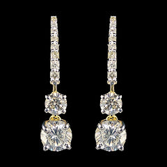 14K Hallmarked Gold | Lab Grown Diamond Tops 4TPSJ235