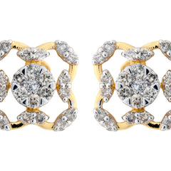14K Hallmarked Gold | Natural Diamond Tops 4TPSJ252