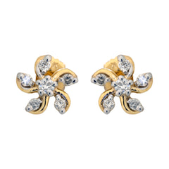 14K Hallmarked Gold | Natural Diamond Tops 4TPSJ271