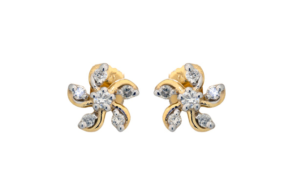 14K Hallmarked Gold | Natural Diamond Tops 4TPSJ271