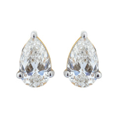 14K Hallmarked Gold | Lab Grown Diamond Tops 4TPSJ290