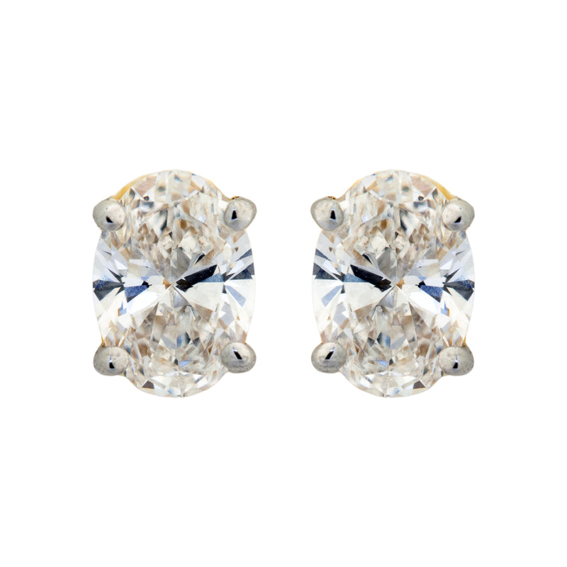 14K Hallmarked Gold | Lab Grown Diamond Tops 4TPSJ341