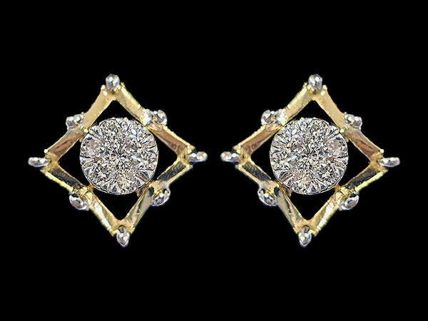 14K Hallmarked Gold | Natural Diamond Tops 4TPSJ378