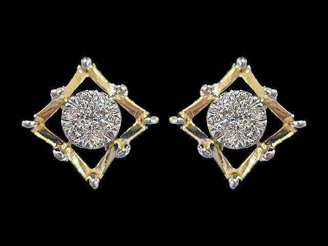 14K Hallmarked Gold | Natural Diamond Tops 4TPSJ378