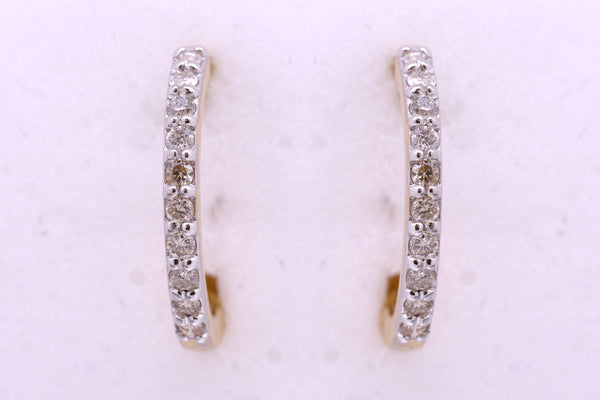 14K Hallmarked Gold | Natural Diamond Tops 4TPSJ385