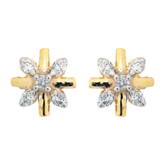 14K Hallmarked Gold | Natural Diamond Tops 4TPSJ388
