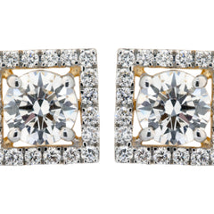 14K Hallmarked Gold | Lab Grown Diamond Tops 4TPSJ389