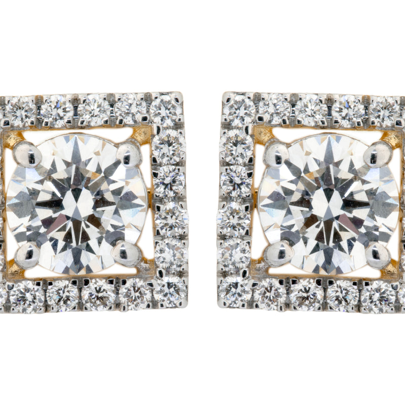 14K Hallmarked Gold | Lab Grown Diamond Tops 4TPSJ389