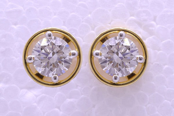 14K Hallmarked Gold | Lab Grown Diamond Tops 4TPSJ443